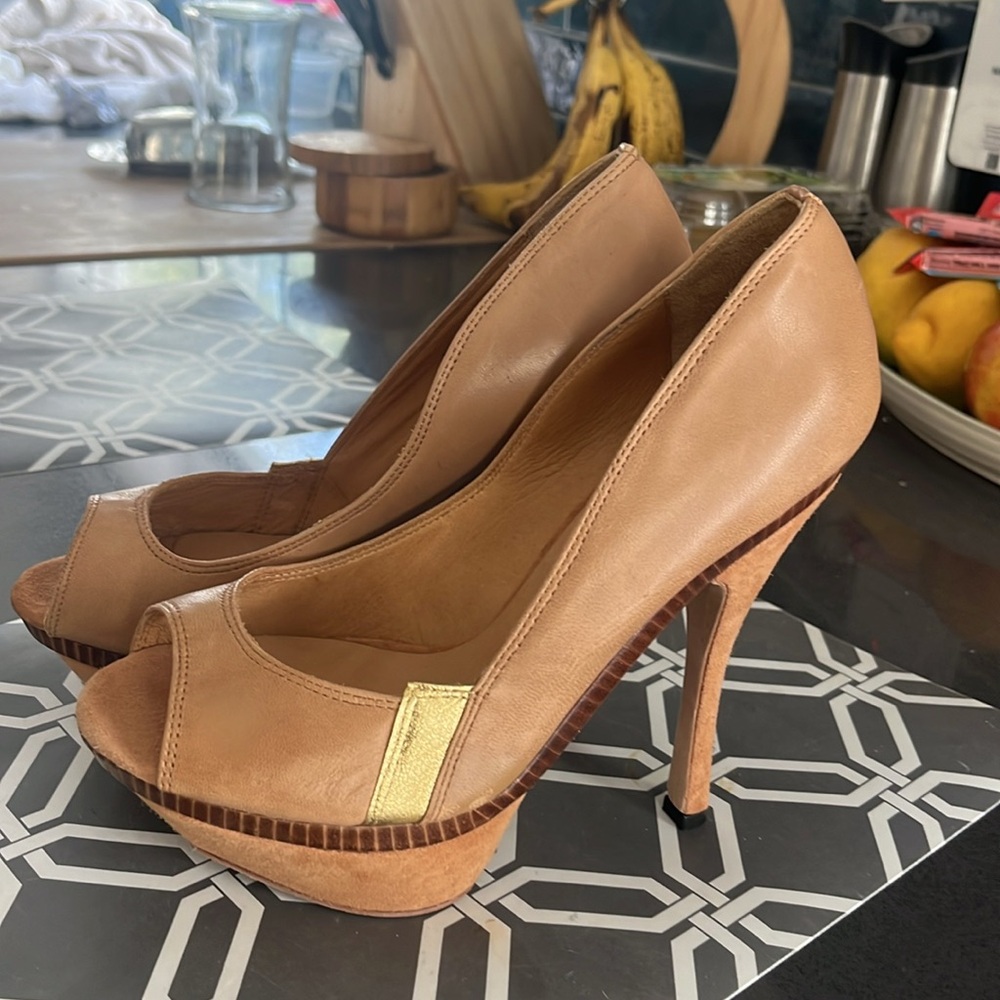 L.A.M.B -Gale Platform Stiletto Peep Toes - Picture 15 of 16